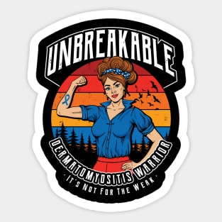 Unbreakable Vasculitis Warrior Sticker